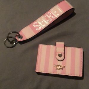 Victoria secret wallet/card holder key chain